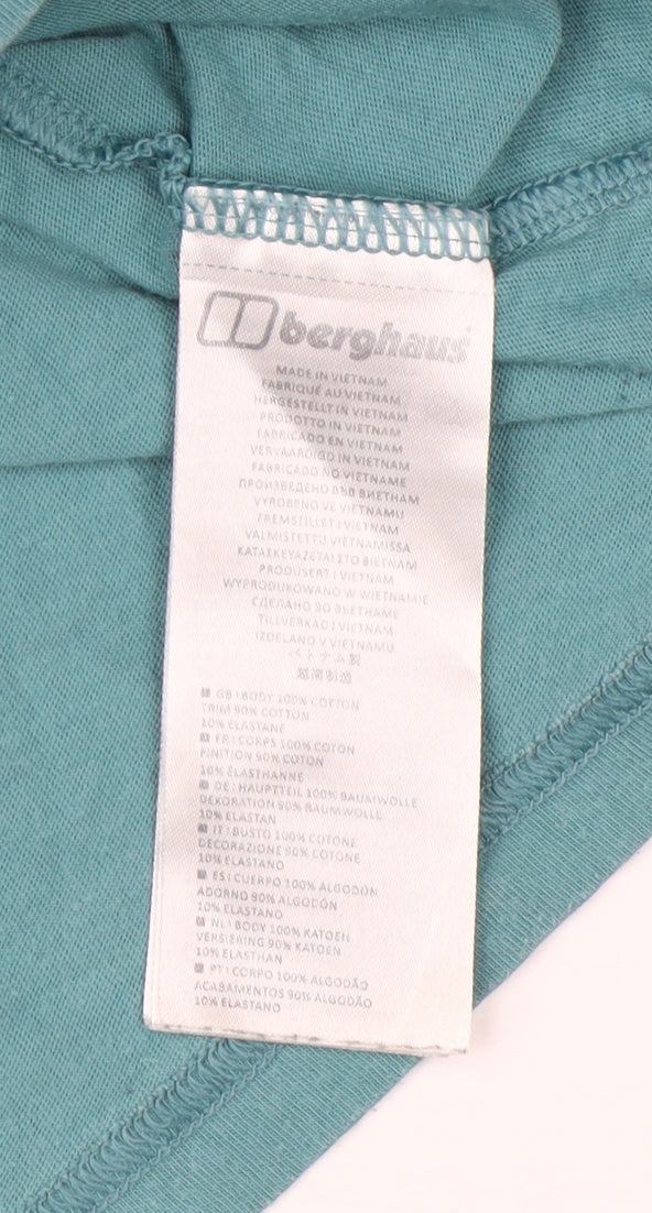 Berghaus Men's Blue Medium Graphic T-Shirt, Crew Neck