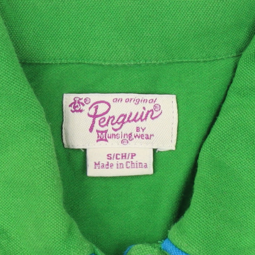 Penguin Green Men's Polo S Classic Fit Cotton