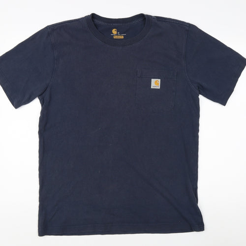 Carhartt Men's Blue M Relaxed Fit Cotton T-Shirt