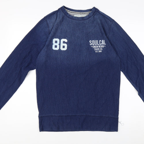 SoulCal Men's Blue Pullover Sweatshirt Size S