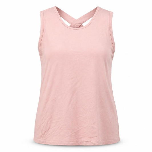Front view of Oysho Women's Pink Tank Top, size S, Casual Basic