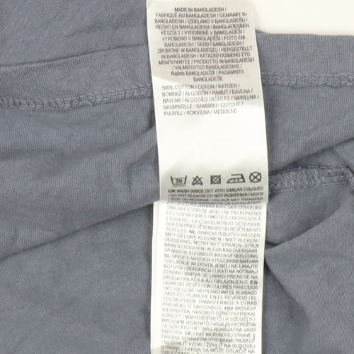 Jack Wills Women's Blue Ringer T-Shirt Size 16