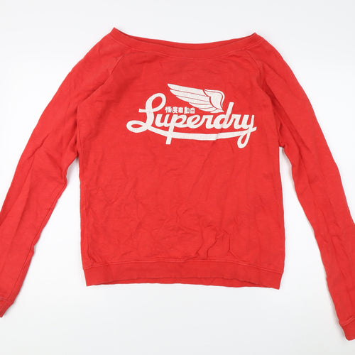 Luperdry Unisex Red Medium Logo Sweatshirt
