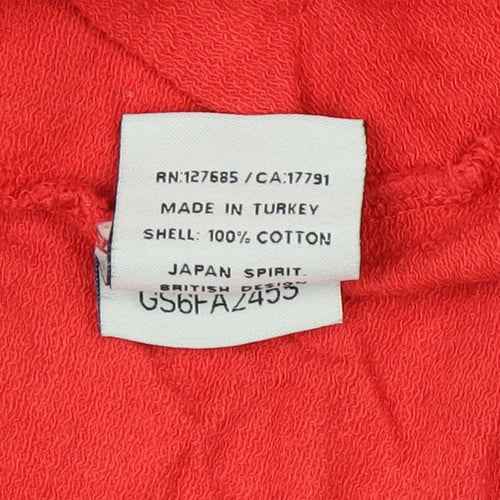 Luperdry Unisex Red Medium Logo Sweatshirt
