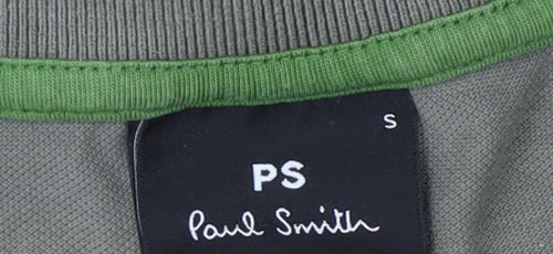 Paul Smith Men's Green Polo Shirt Size S