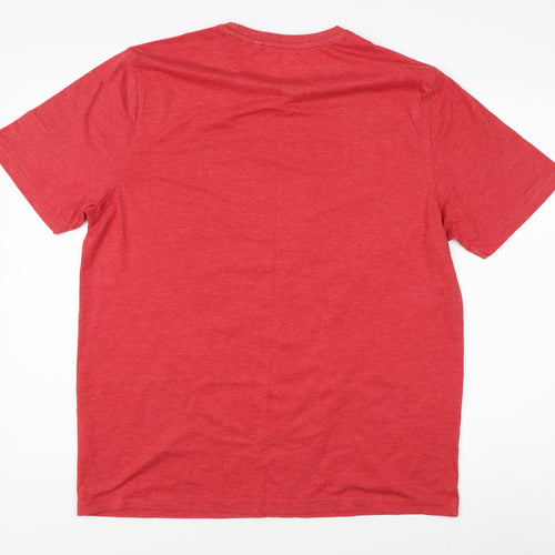 Coca-Cola Men's Red Retro Graphic T-Shirt - Large