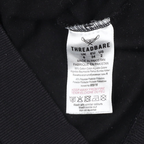 Threadbare Women's Black Pullover Sweatshirt Size 6