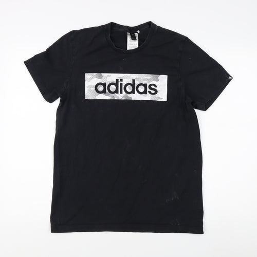 Adidas Men's Black Logo T-Shirt Size S