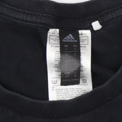 Adidas Men's Black Logo T-Shirt Size S