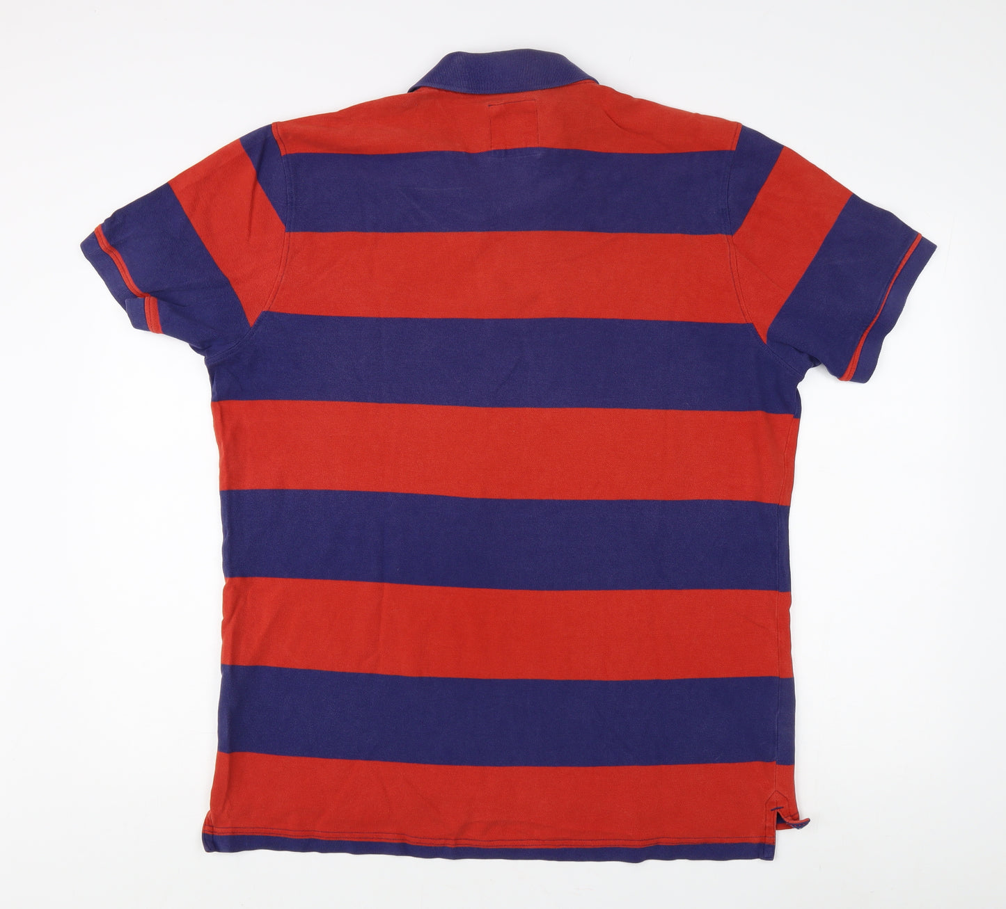 Crew Clothing Co. Men's Red Striped Polo Shirt XL