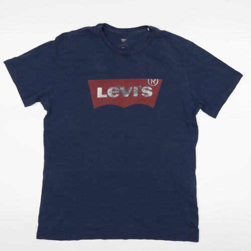 Levi's Men's Blue Graphic Logo T-Shirt M