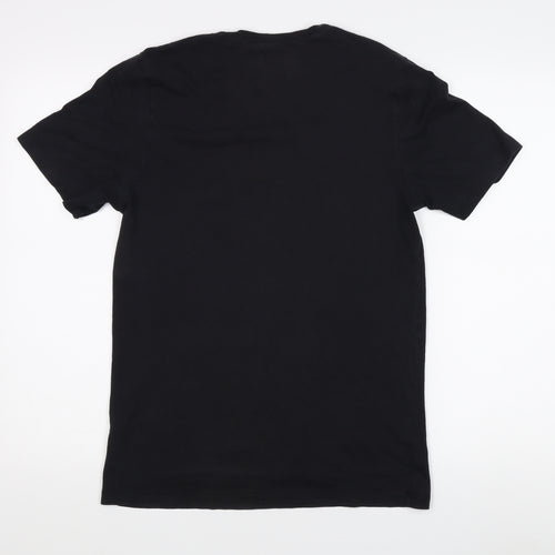 Hugo Boss Men's Black Cotton Logo T-Shirt M