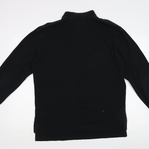 Ralph Lauren Men's Black Long Sleeve Polo Shirt, Size L