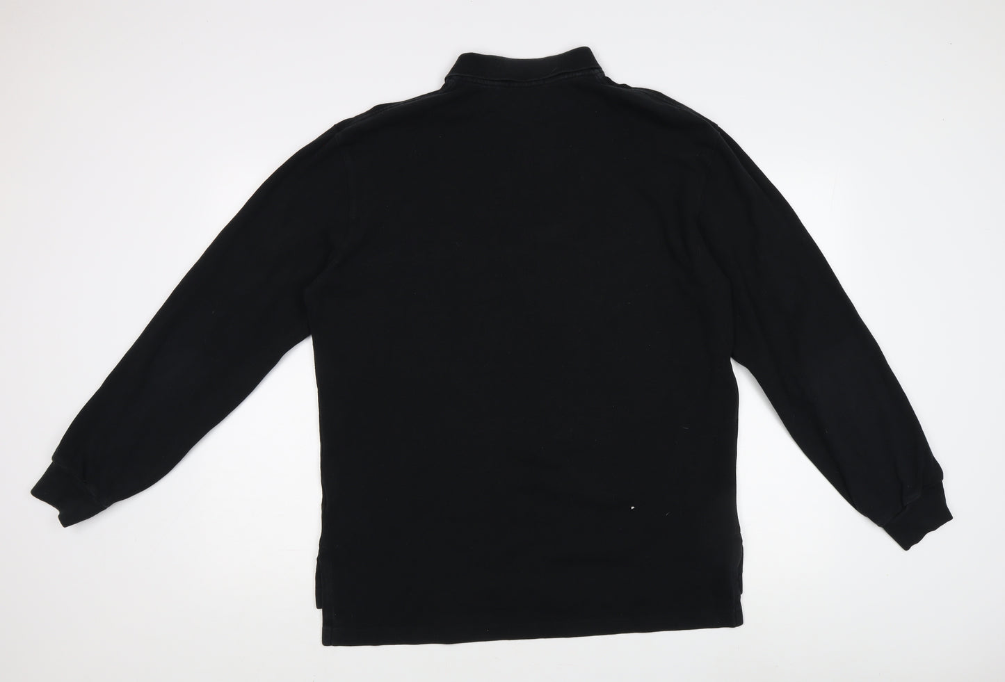 Ralph Lauren Men's Black Long Sleeve Polo Shirt, Size L