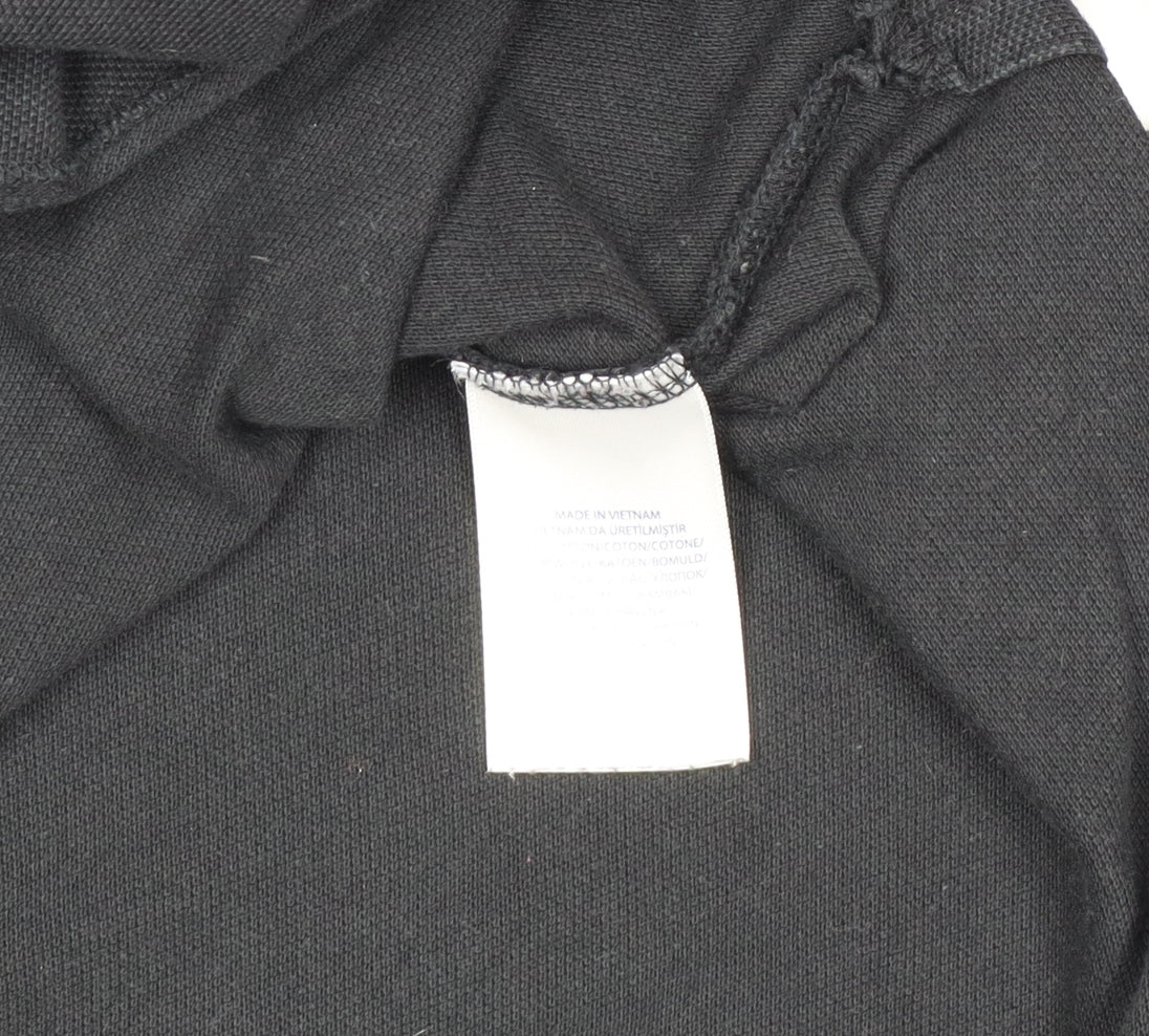 Ralph Lauren Men's Black Long Sleeve Polo Shirt, Size L