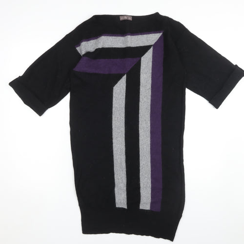 Marks and Spencer Women's Black Jumper Dress - Size 12