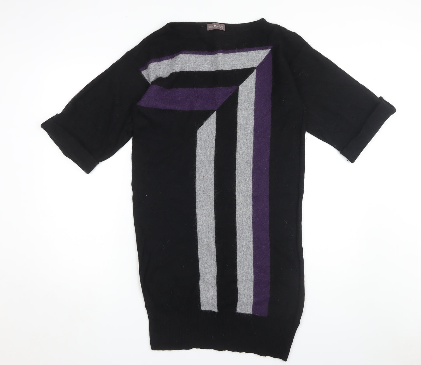 Marks and Spencer Women's Black Jumper Dress - Size 12