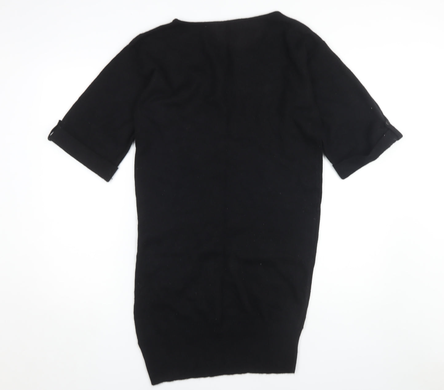 Marks and Spencer Women's Black Jumper Dress - Size 12