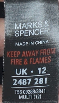 Marks and Spencer Women's Black Jumper Dress - Size 12