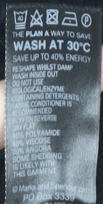 Marks and Spencer Women's Black Jumper Dress - Size 12