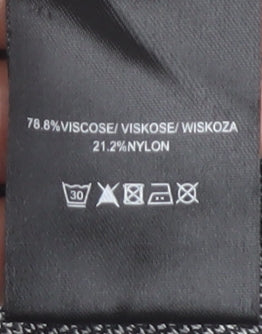 Gianni Feraud Women's Black Check Pullover Jumper, Size 10