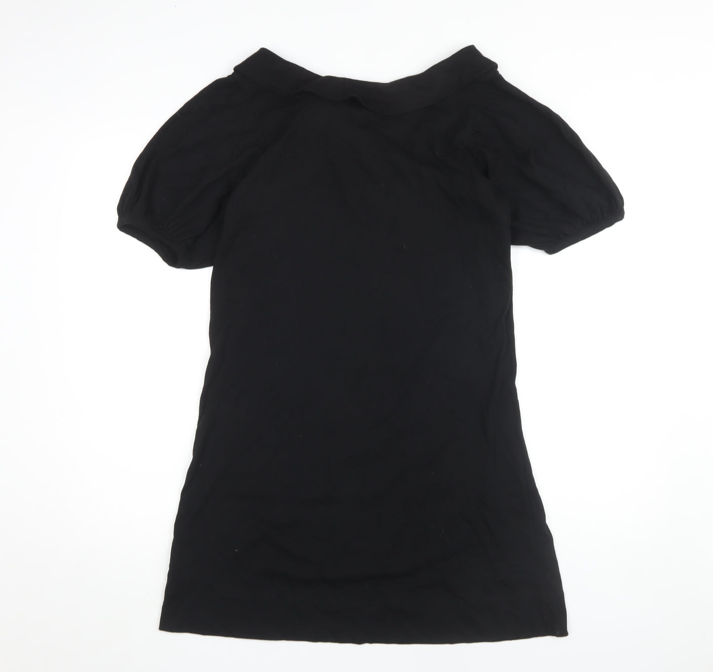 Zara Women Black T-Shirt Dress Size M Short Sleeve
