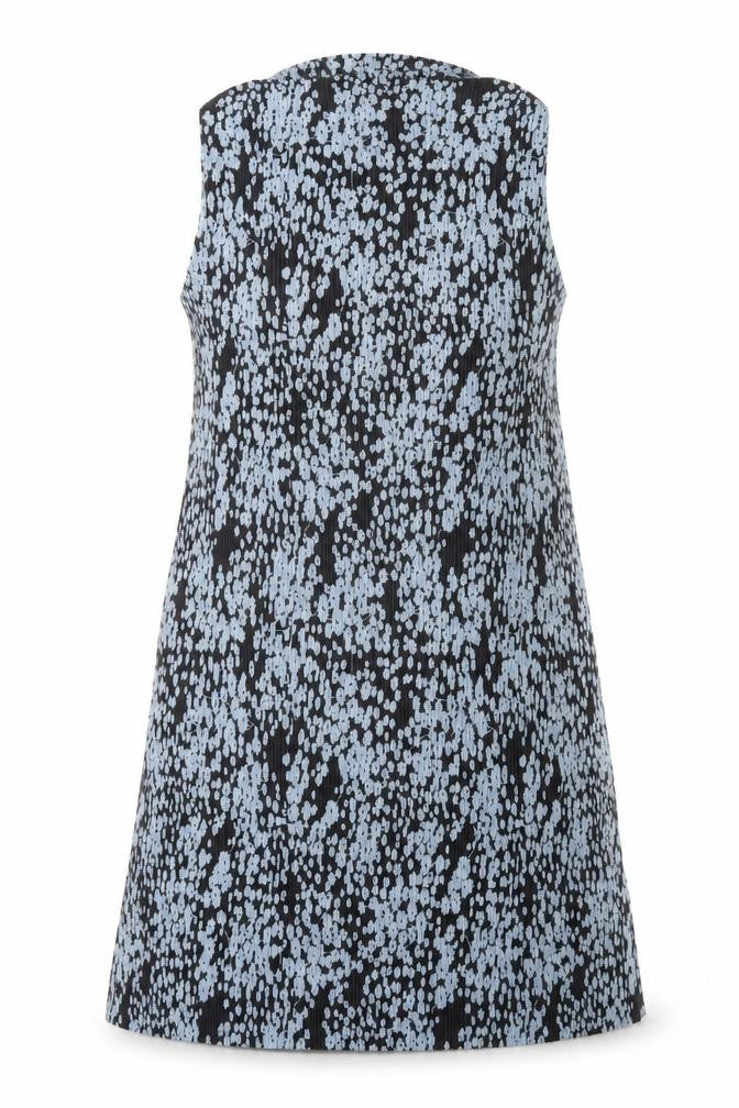 Front view of River Island Women's Black Geometric Dress, size 14