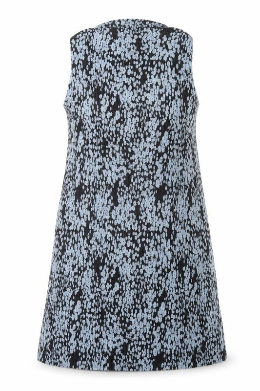 Front view of River Island Women's Black Geometric Dress, size 14