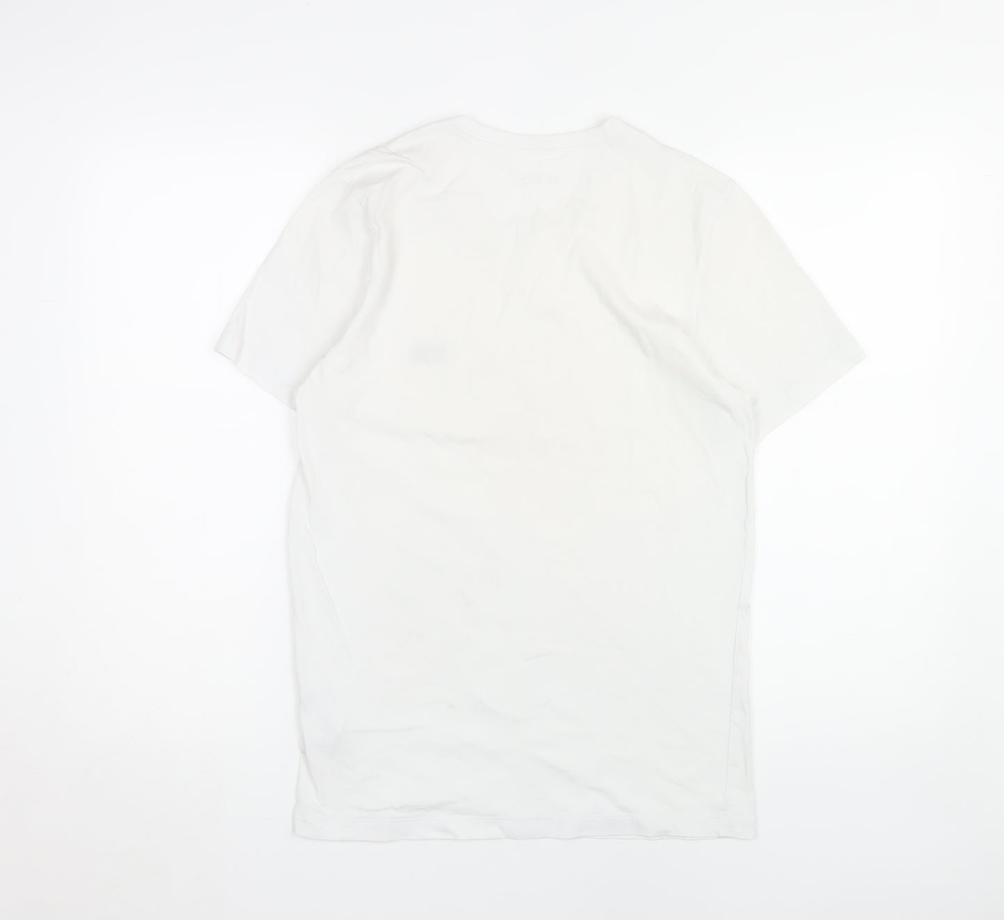Hugo Boss Men's White Cotton Logo T-Shirt Size S