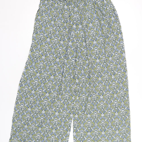 NEXT Women's Green Blue Floral Jumpsuit, Size 16