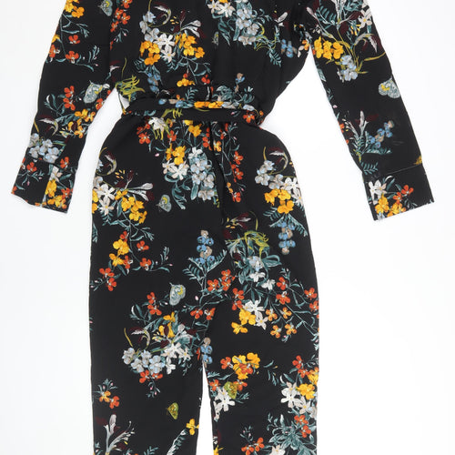 Red Herring Women's Black Floral Jumpsuit Size 18