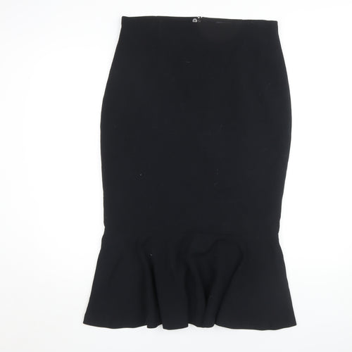 Marks and Spencer Black Trumpet Skirt, Size 12, Women's