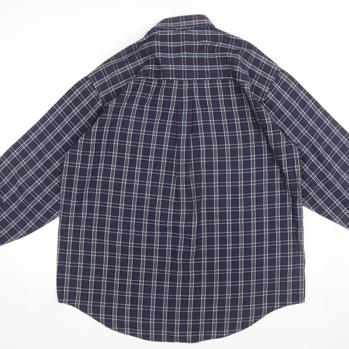Van Heusen Men's Large Plaid Button-Up Shirt Multicoloured