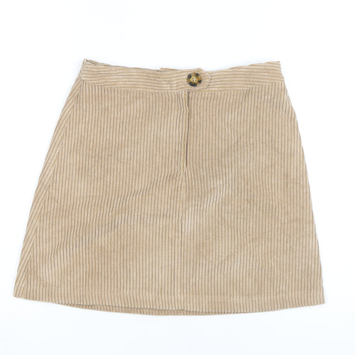 Nobody's Child Women's Beige Mini Skirt Size UK 10