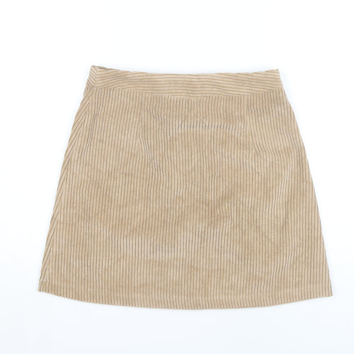 Nobody's Child Women's Beige Mini Skirt Size UK 10