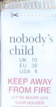 Nobody's Child Women's Beige Mini Skirt Size UK 10