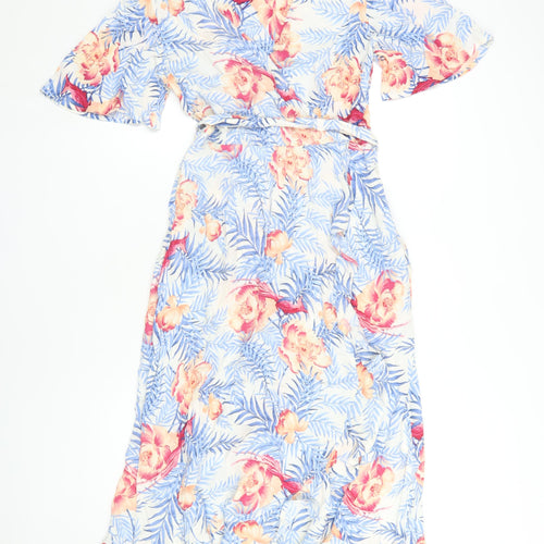 Marks & Spencer Women's Floral Wrap Dress Size 8