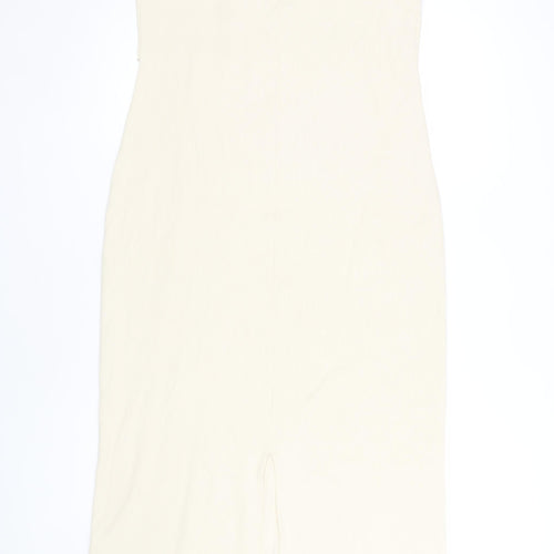 Marks and Spencer Beige Strapless Dress Size 16