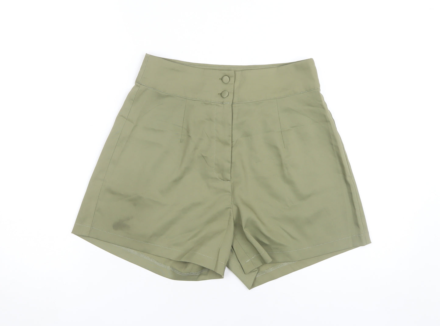 Quiz Women's Green Chino Shorts Size 8