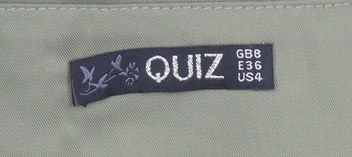 Quiz Women's Green Chino Shorts Size 8
