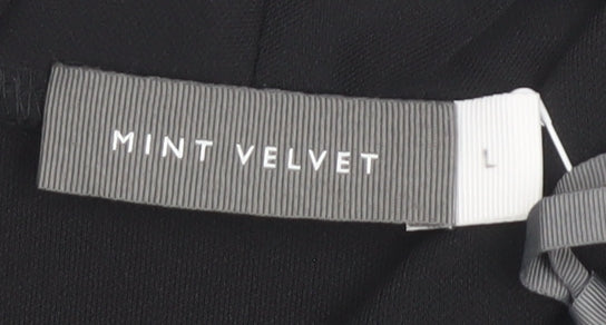 Mint Velvet Women's Black Cowl Neck Blouse L