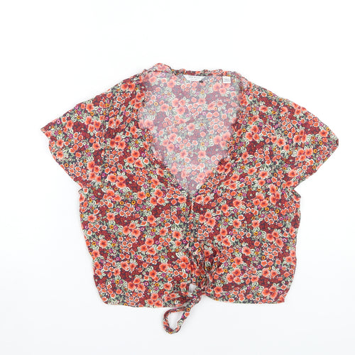 Jack Wills Women's Multicoloured Floral Blouse, Size 12