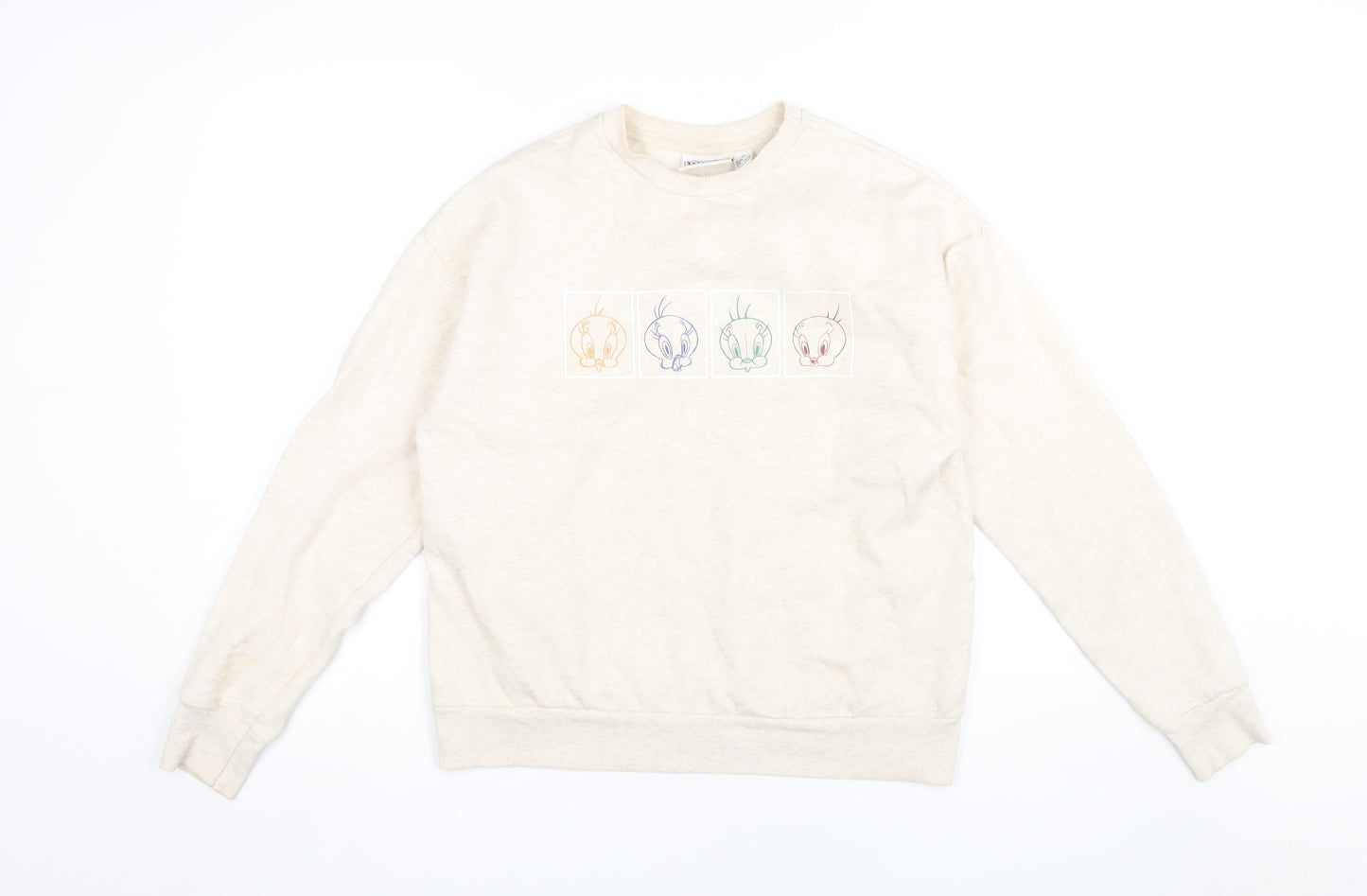 Looney Tunes Women's Beige XS Pullover Sweatshirt