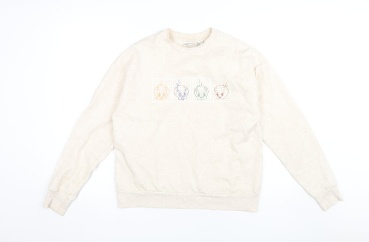 Looney Tunes Women's Beige XS Pullover Sweatshirt