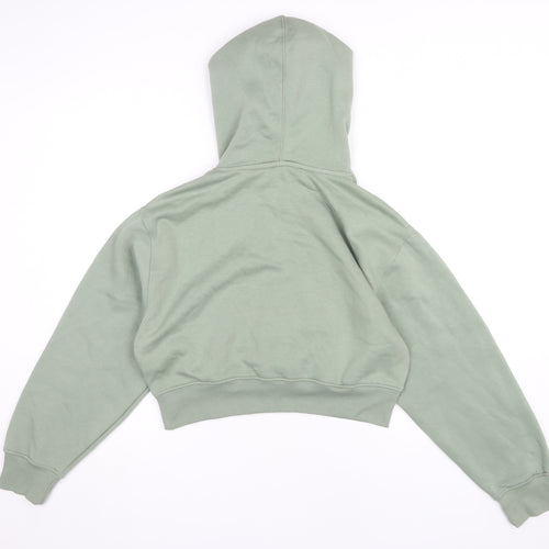 Zara Women's Green Pullover Hoodie Size 12