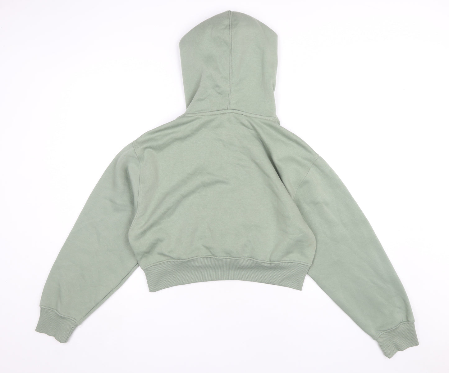Zara Women's Green Pullover Hoodie Size 12