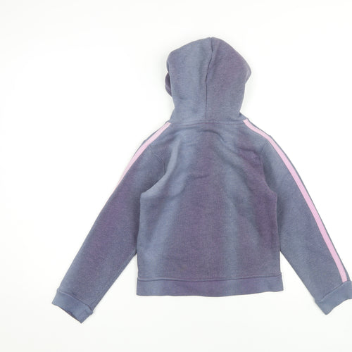 Next Girls Purple Full Zip Hoodie 8 Years - Casual & Comfy