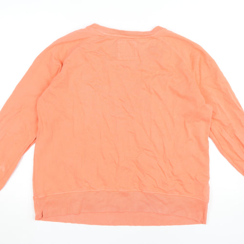 Crew Clothing Orange Women's Pullover Sweatshirt Size 16