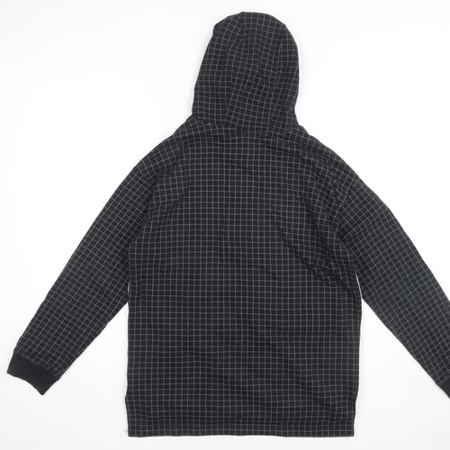 Nike Boys Black Check Pullover Hoodie XL