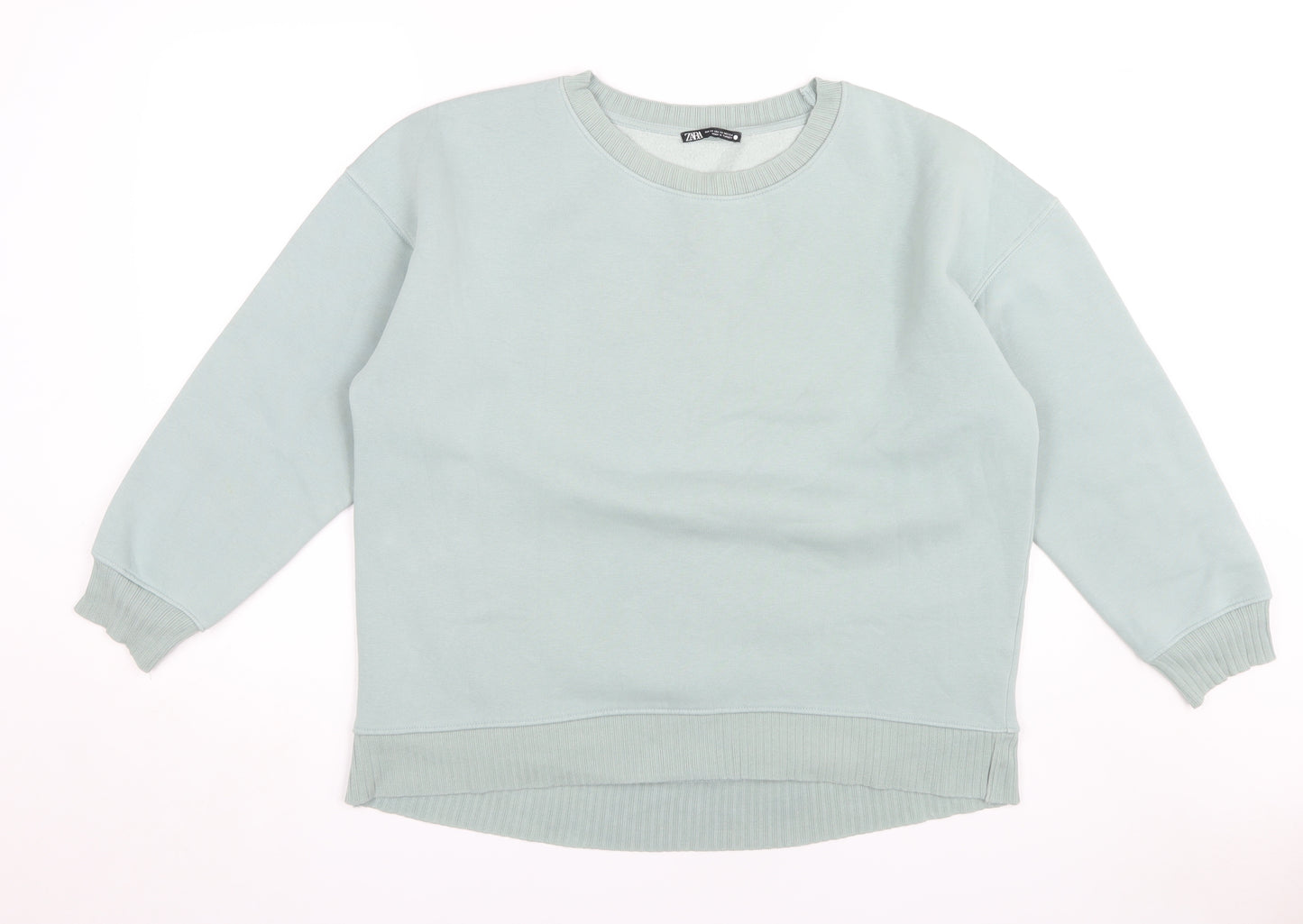 Zara Green Women's XS Pullover Sweatshirt